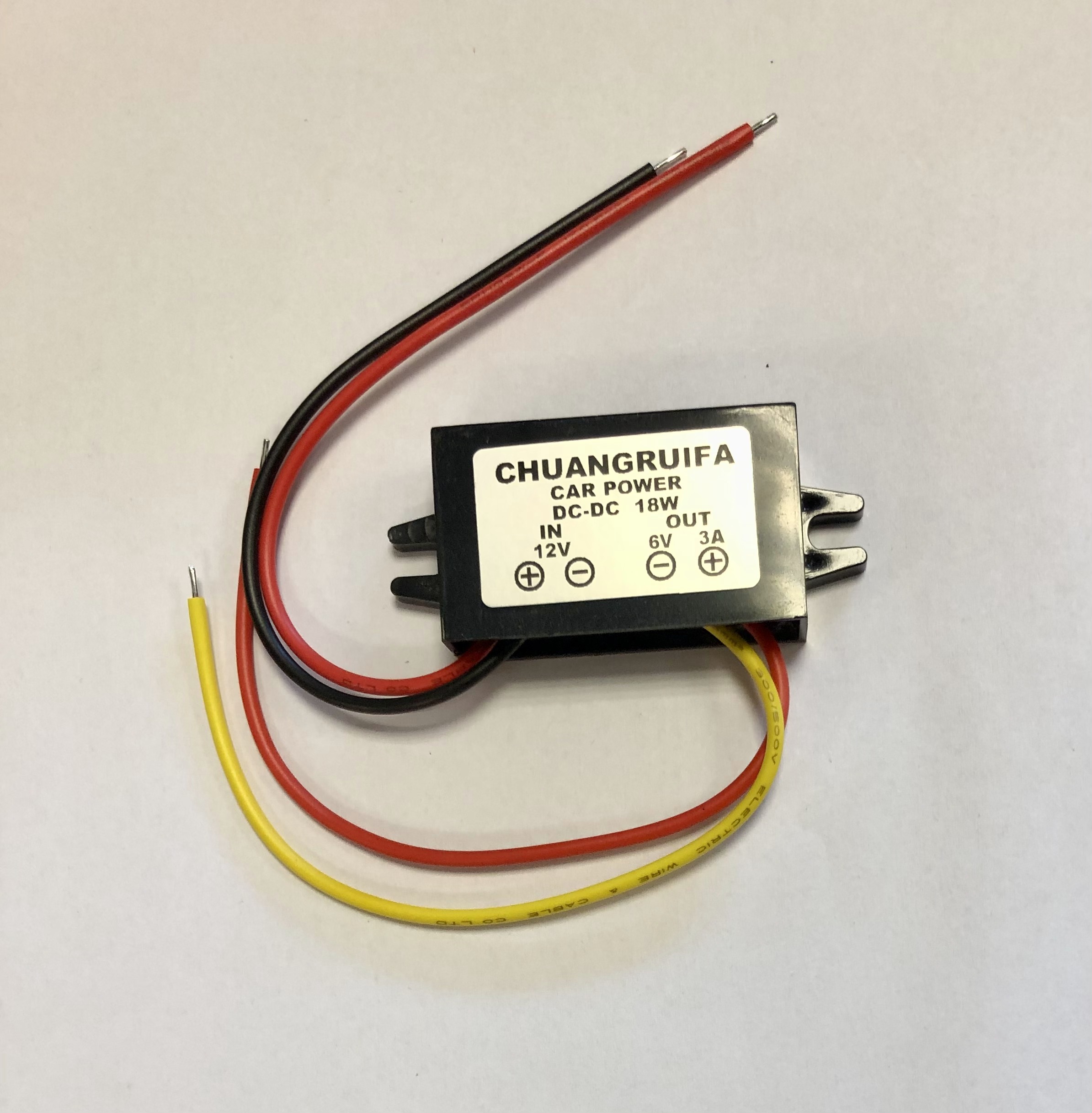 DC/DC-omvandlare 12V till 6V 3A