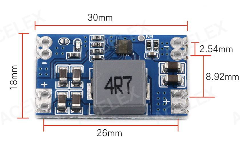 mini560 step-down stabilized voltage supply module output 5V 4A - 2