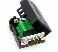 Terminaladapter DB9 hane, med kåpa