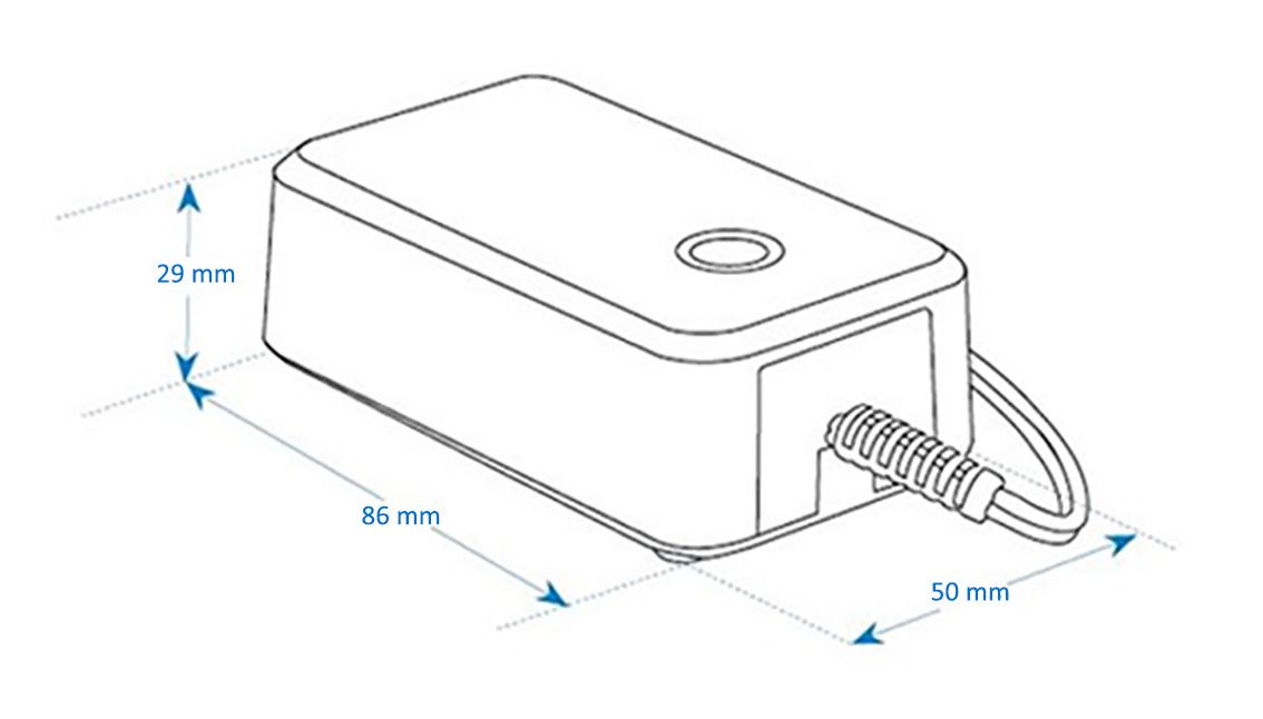 Nätaggregat 12 VDC 0.6 A 7.2 W, Mascot 3825, Blueline EU - 2