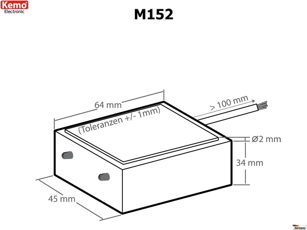 Regnsensor KEMO 12VDC - 4