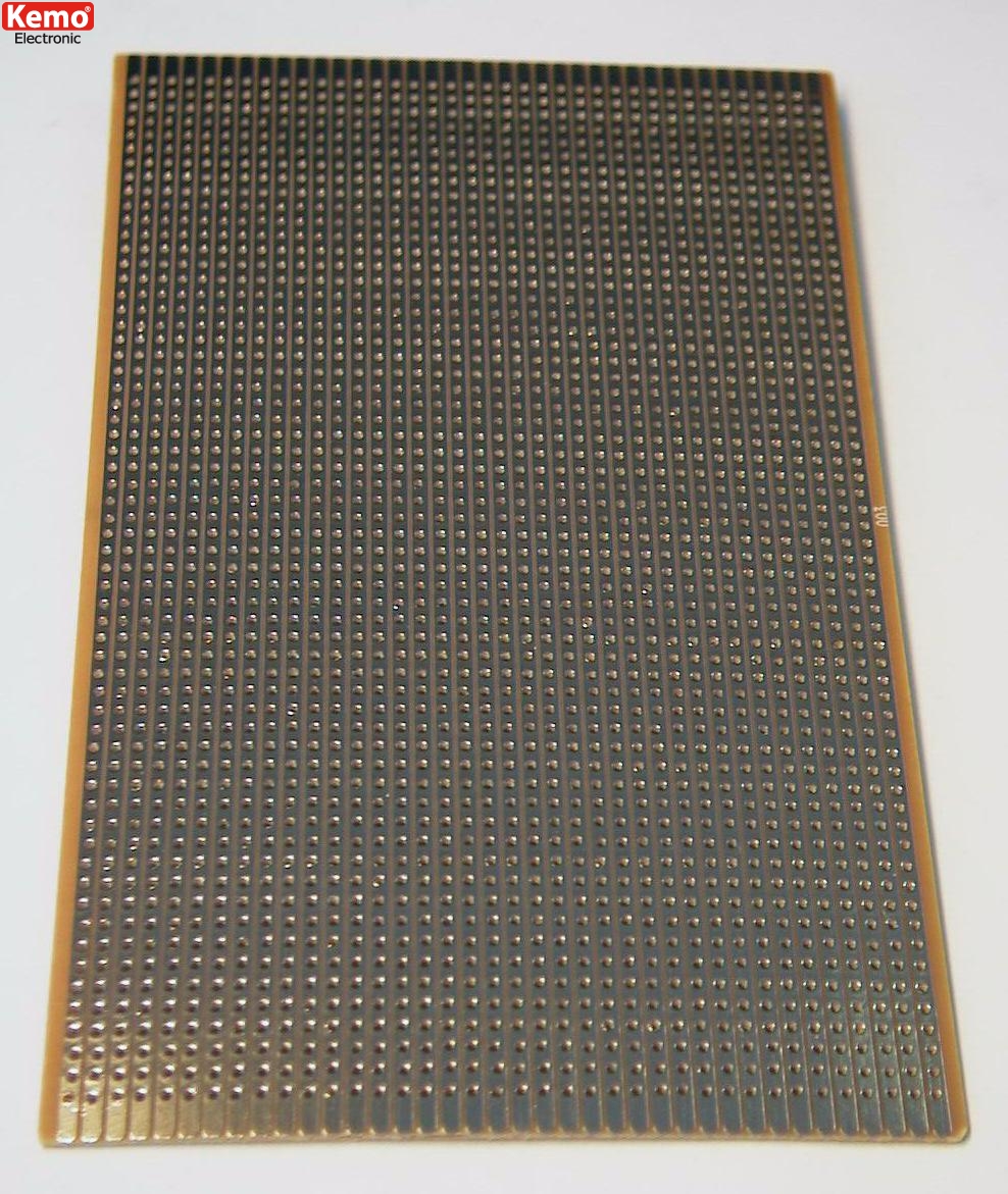 Experimentkort (L x B) 100 mm x 160 mm  Rastermått 2.54 mm, Kemo