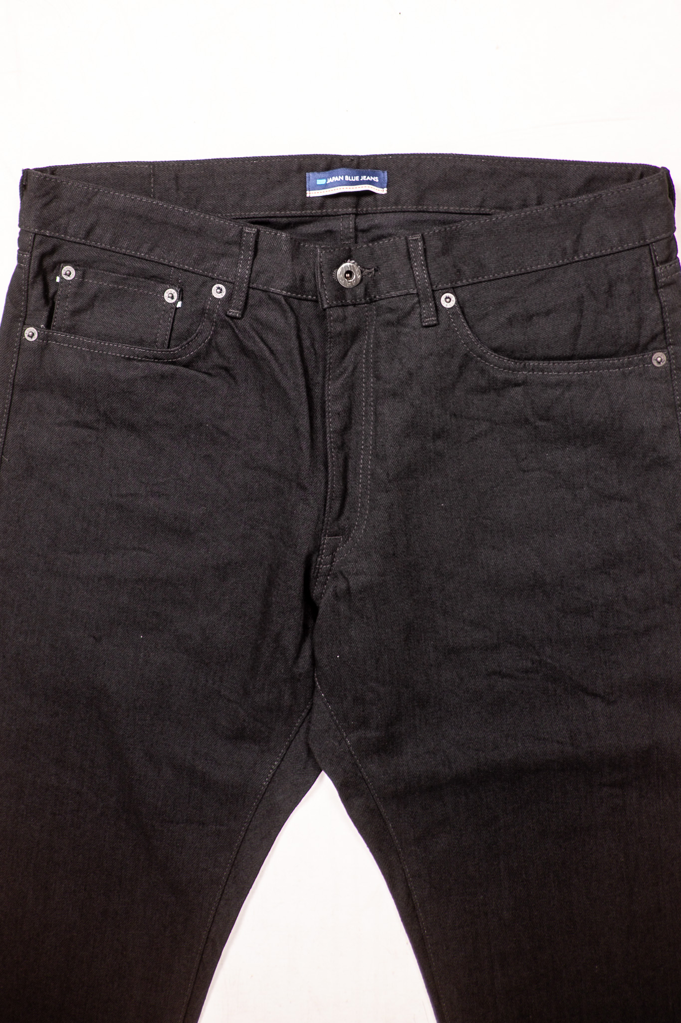 Japan Blue - J214 Black/Black Selvedge Denim Tapered 14oz