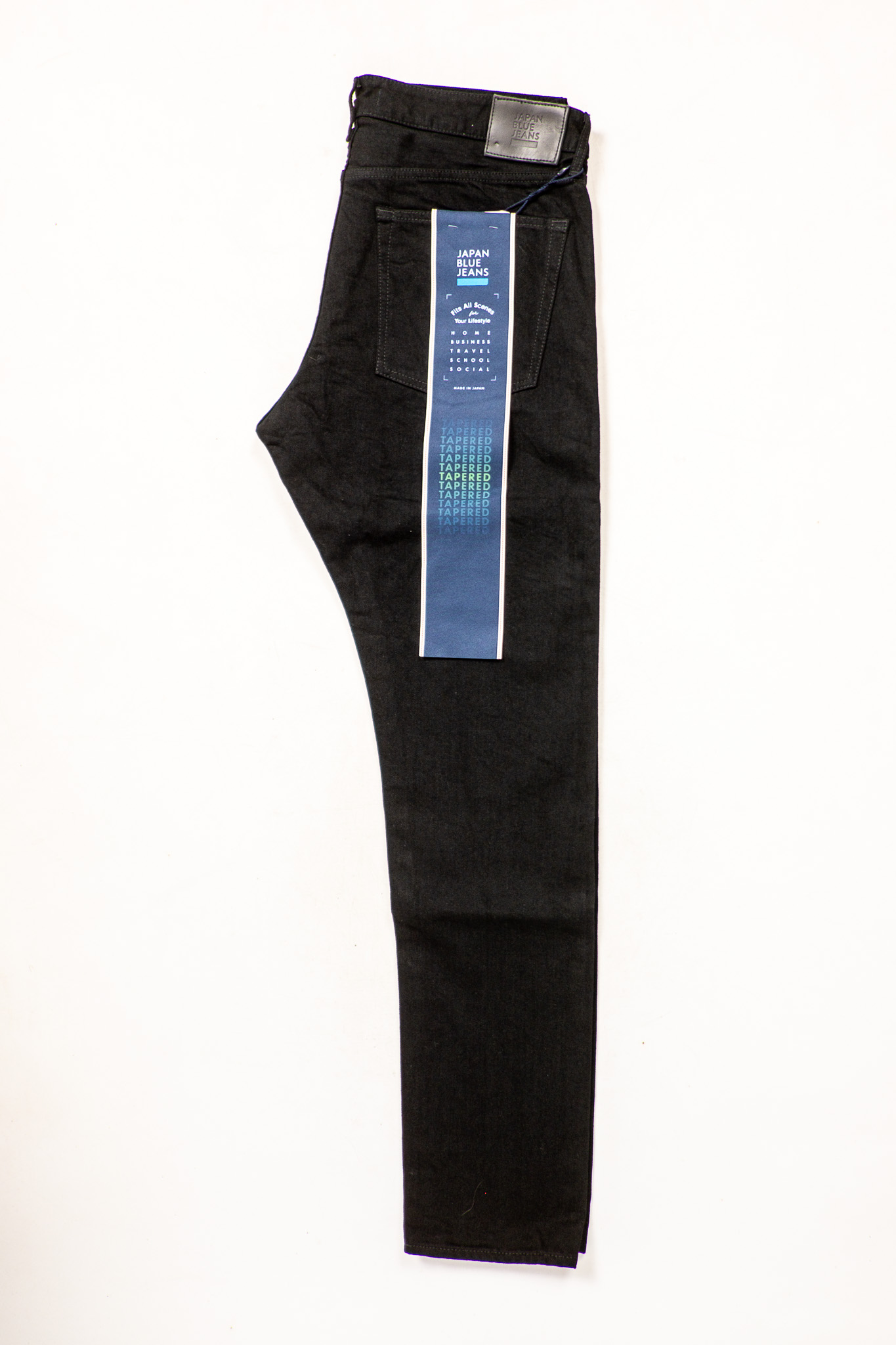 Japan Blue - J214 Black/Black Selvedge Denim Tapered 14oz