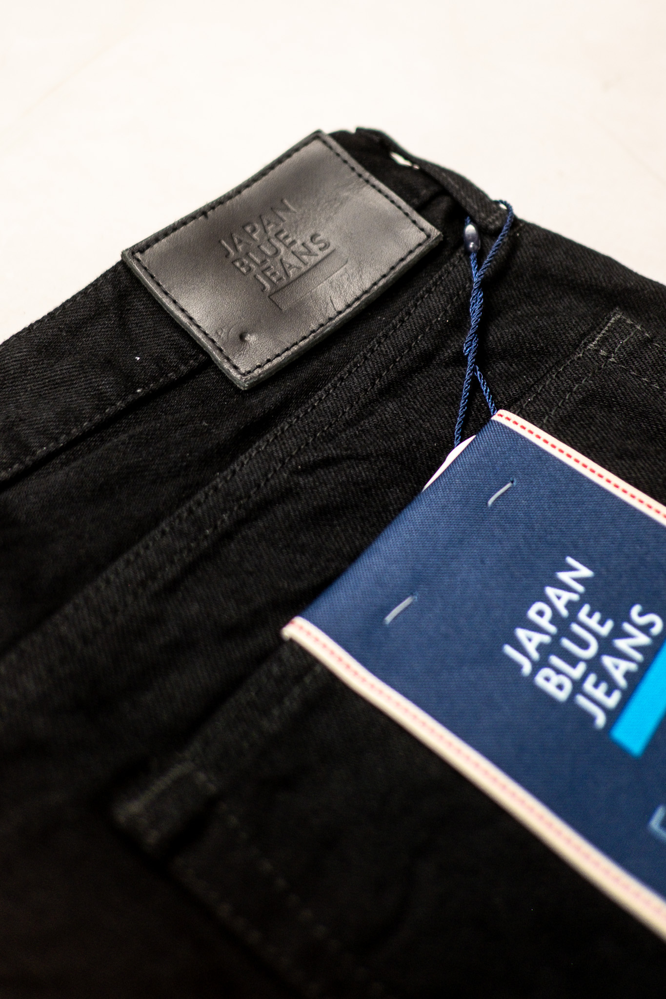 Japan Blue - J214 Black/Black Selvedge Denim Tapered 14oz