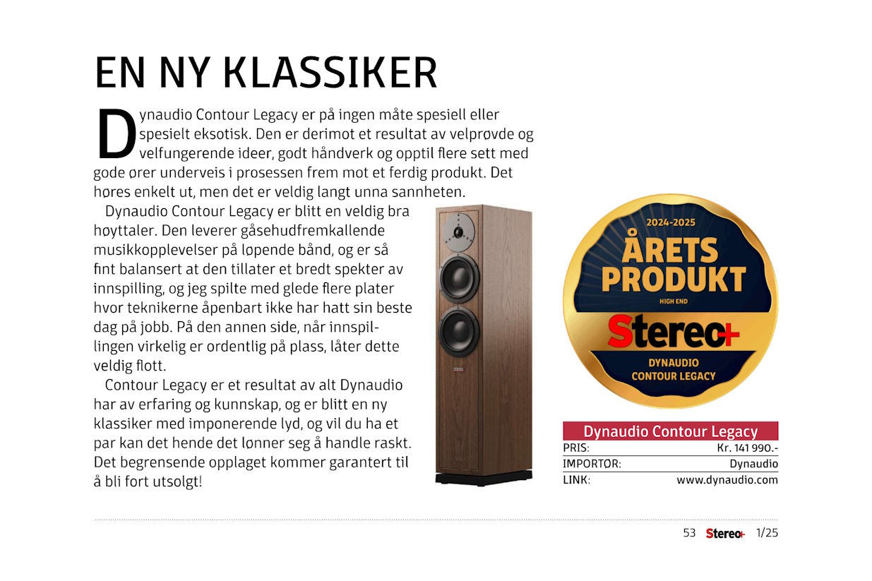 Dynaudio Contour Legacy