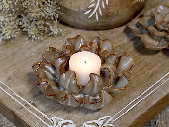 Candle Lantern Flower Chic Antique
