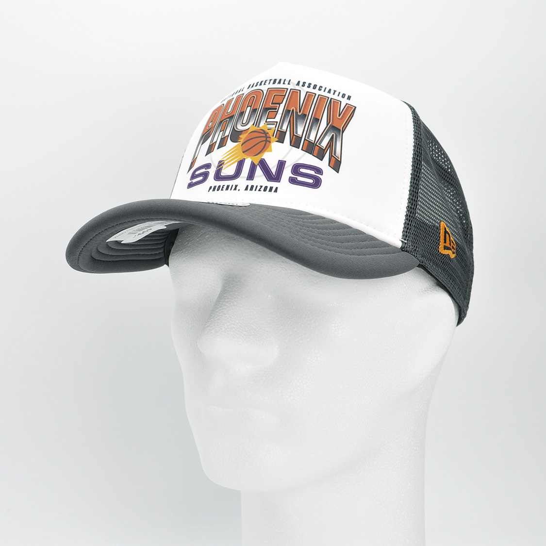 New Era - Phoenix Suns NBA Team Colour 9FORTY E-Frame Adjustable Trucker Cap Dark Grey