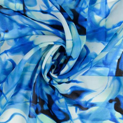 Batik Chiffong Blå - 2
