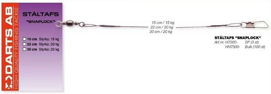 Darts - Ståltafs "Snaplock"