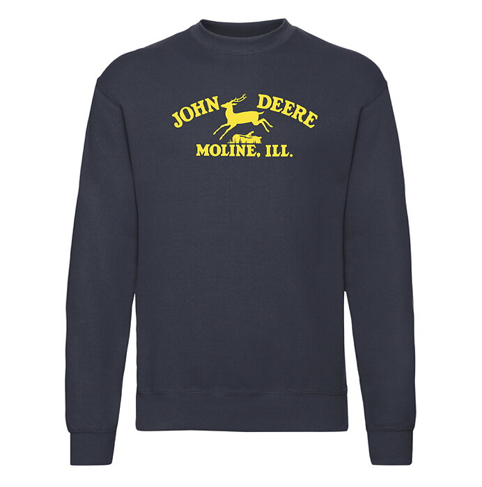 Sweatshirt Barn  John Deere "Moline ill" -Svart