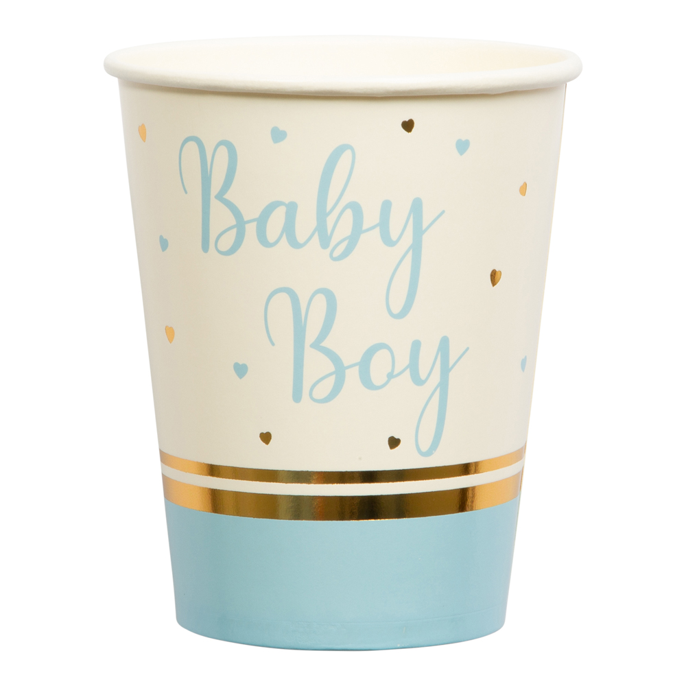 Baby Boy Paper Cups 8-pack