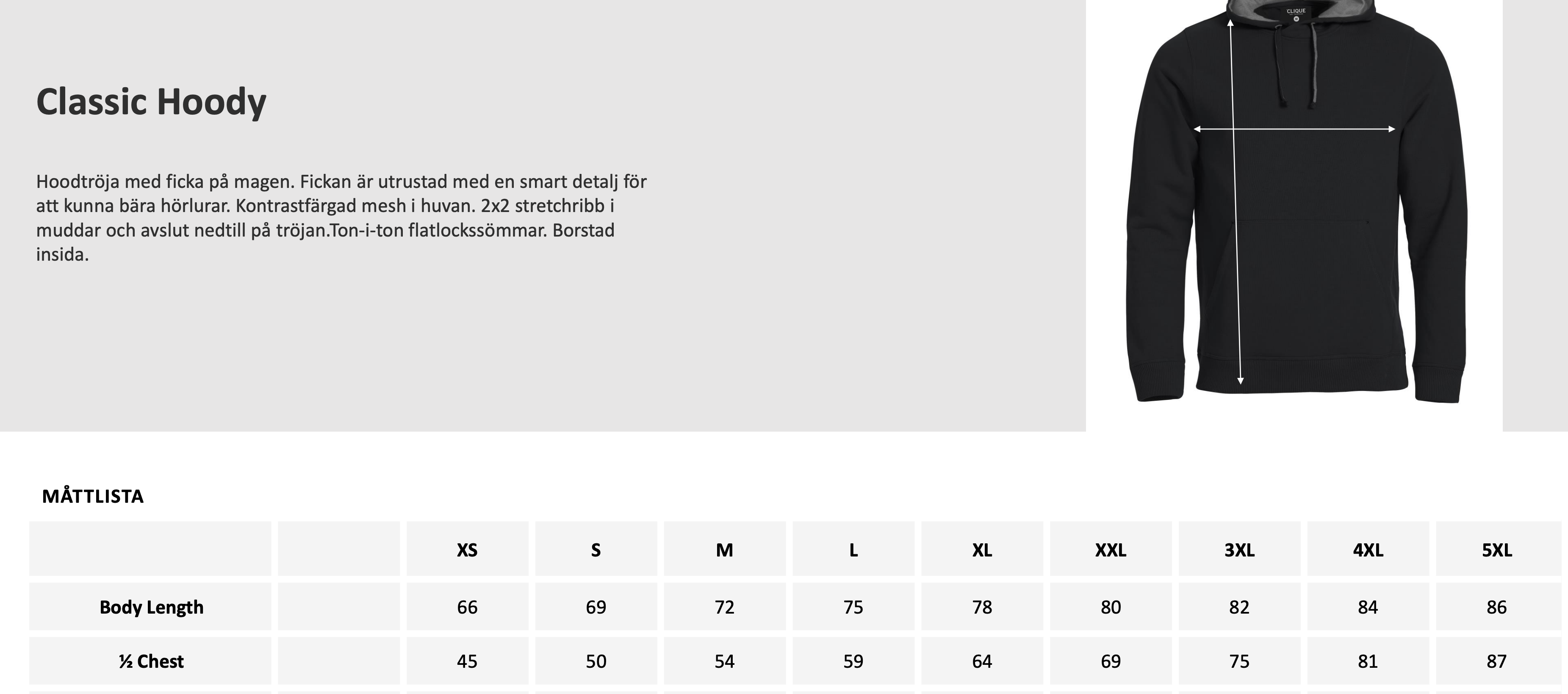 Classic Hoody Grå - 6