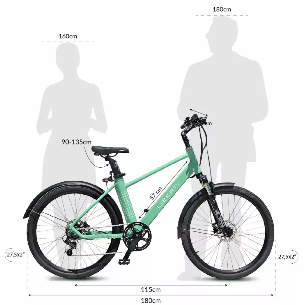 BIGWAY 27,5" ELCYKEL 250W 36V- URBAN CITY HAR - 19