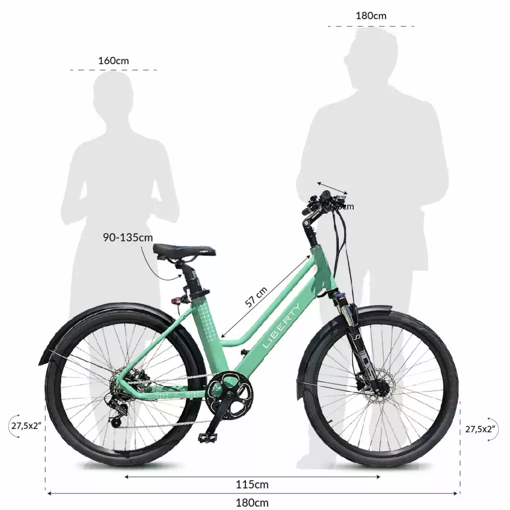 BIGWAY 27,5" ELCYKEL 250W 36V- URBAN CITY KANDA - 19
