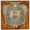 Lisa Larson (Unik 1961) Lovely Wall Plaque with Stylistic Lady Motif 23 cm