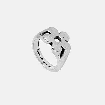 TwoJeys - Flower Ring Plata