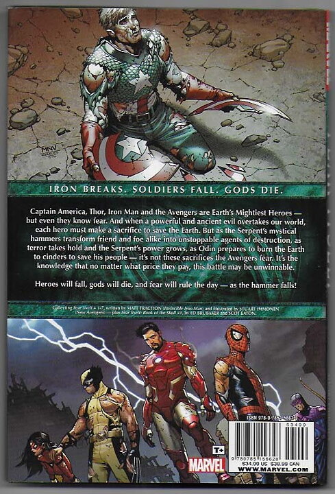 Fear Itself HC NM Matt Fraction Stuart Immonen