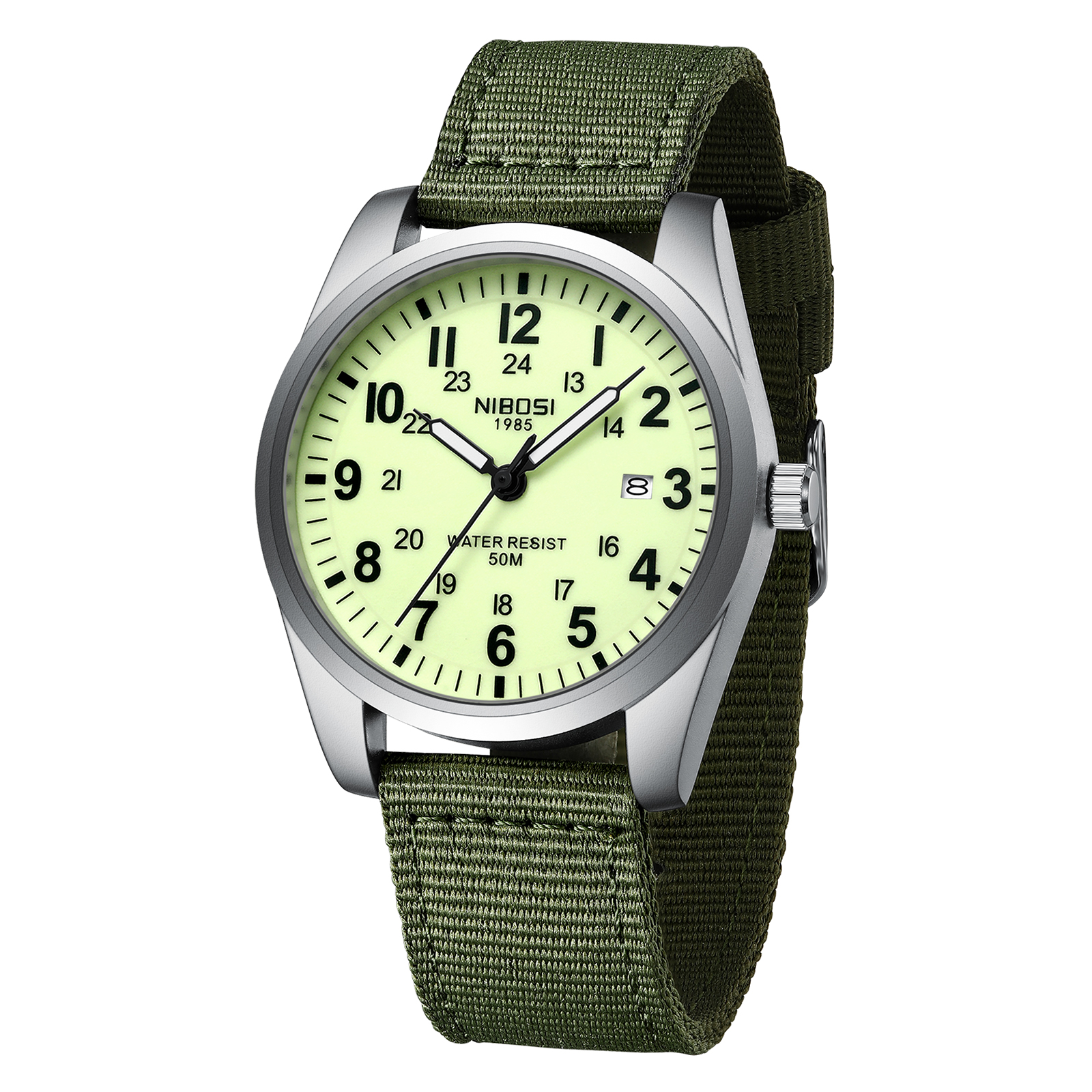 Nibosi Aviator Silver Green - 3