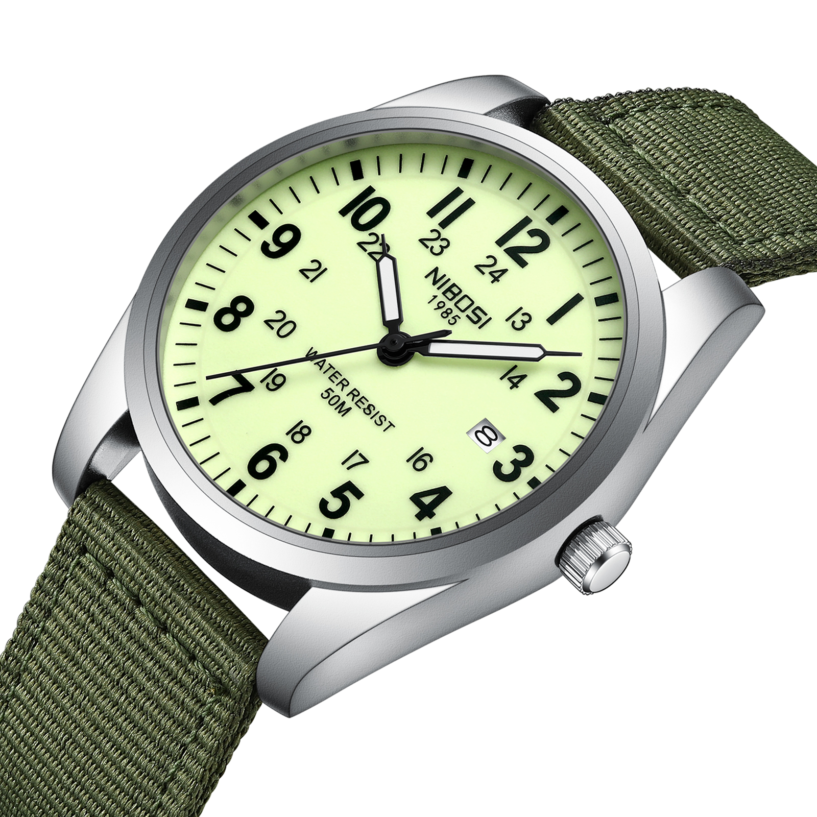 Nibosi Aviator Silver Green - 2