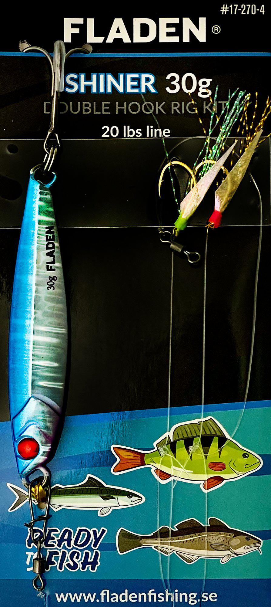 Shiner 30g double hook rig kit blue