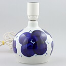 Sylvia Leuchovius (1960s) Studio Lamp with Blue Flower Decor 20 cm (1)