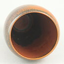 Stig Lindberg (1957) Unique Black/Orange Vase 13 cm