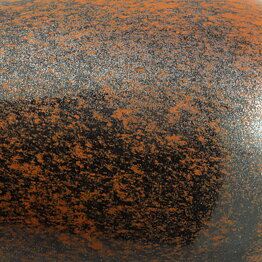 Stig Lindberg (1957) Unique Black/Orange Vase 13 cm