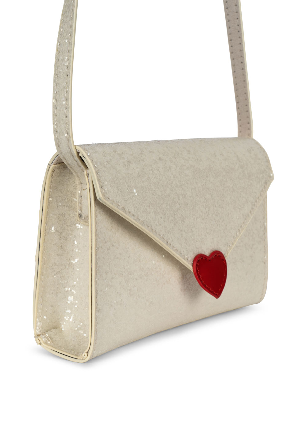 LOVE LETTER BAG CREAM GLITTER - 3