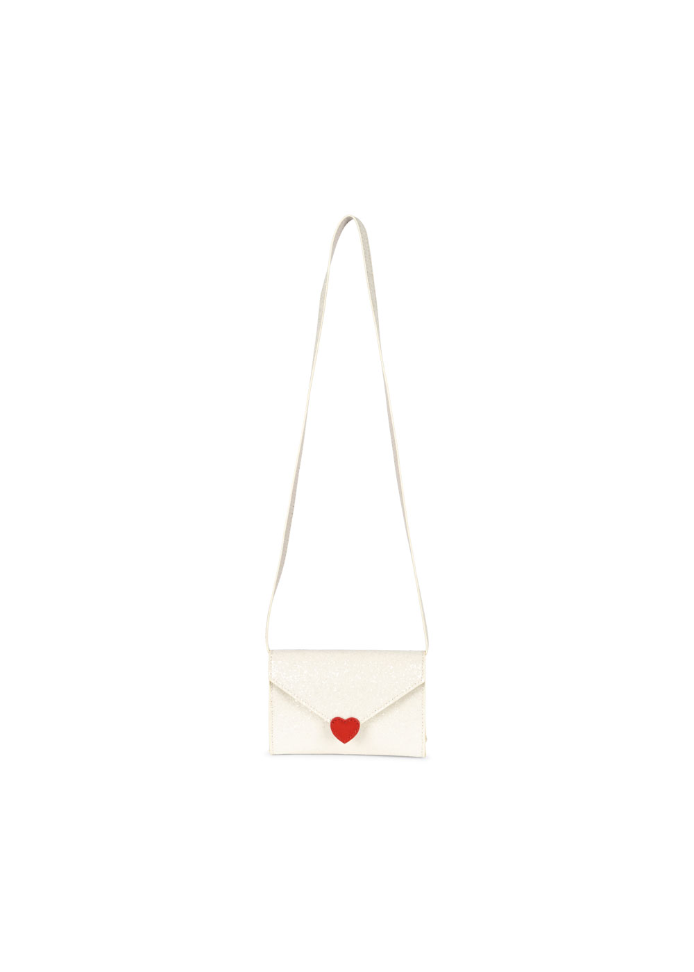 LOVE LETTER BAG CREAM GLITTER