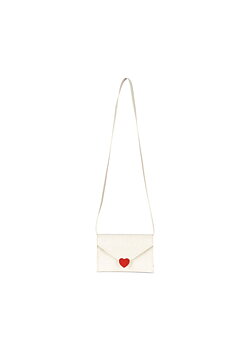 LOVE LETTER BAG CREAM GLITTER