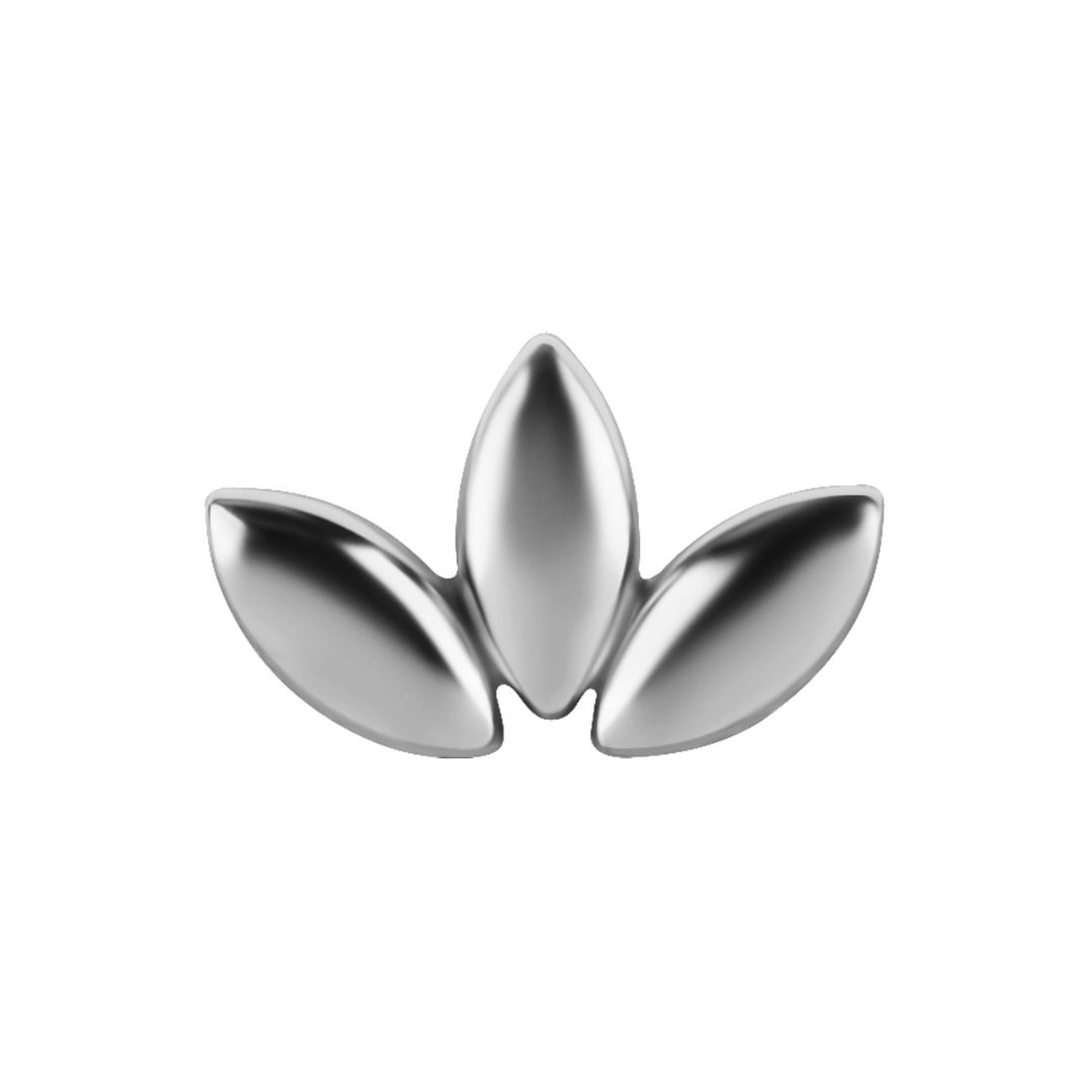 Topp till invändigt gängad labret - lotus - 316L kirurgiskt stål