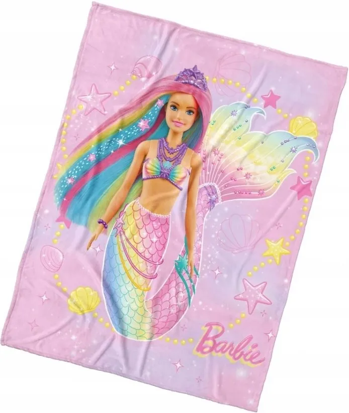 Barbie Fleecefilt 200cm
