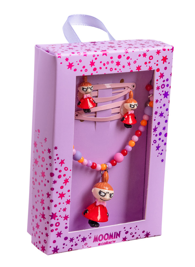 Mumin Presentset - Halsband + Hårspännen - Lilla My - 2