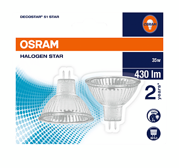 Halogenspot GU5,3 35W 2-Pack Osram DECOSTAR® 51S STAR