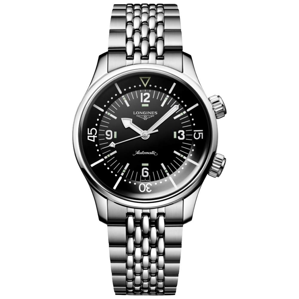 L3.764.4.50.7 Longines Legend Diver 39 Svart