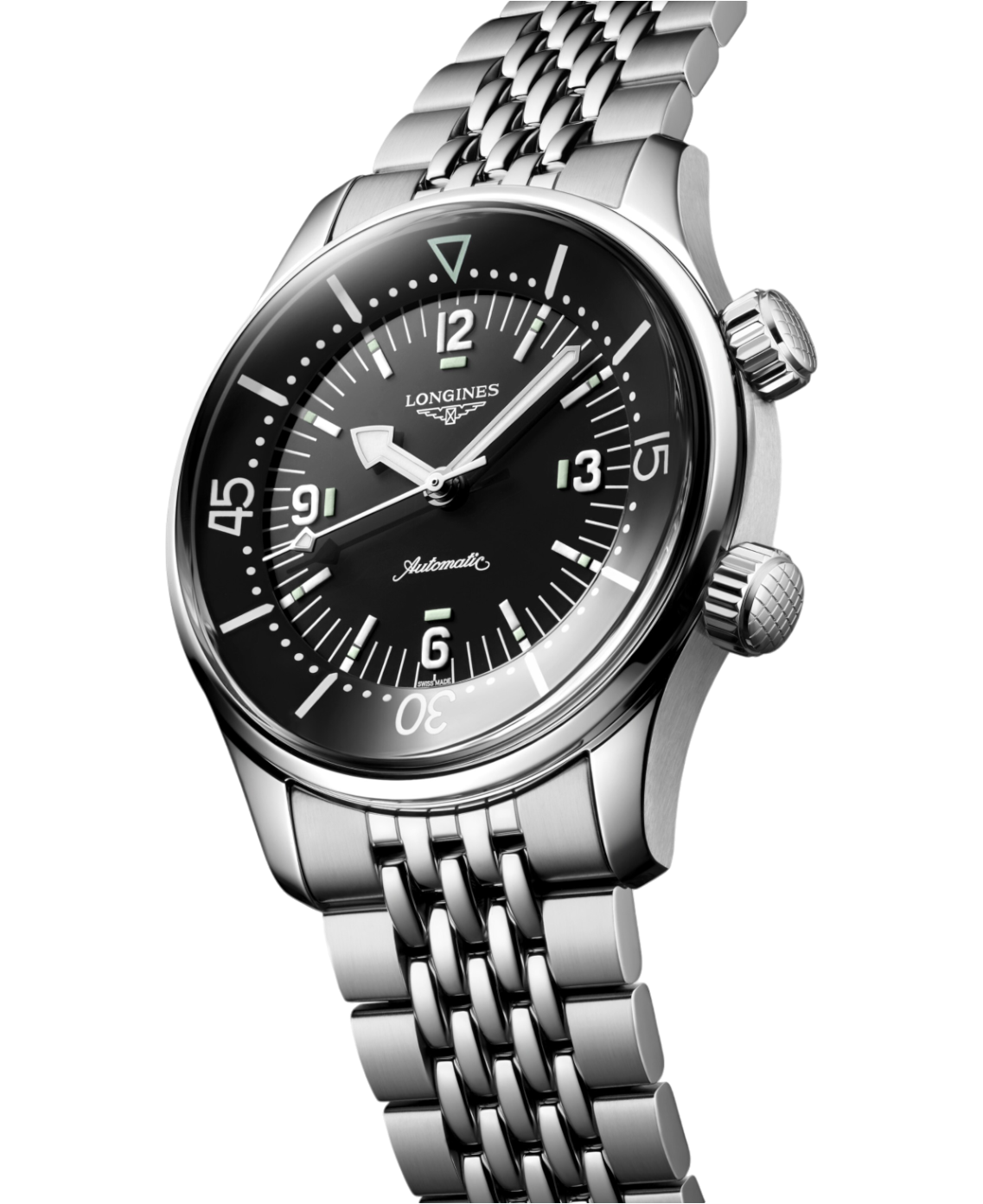 L3.764.4.50.7 Longines Legend Diver 39 Svart