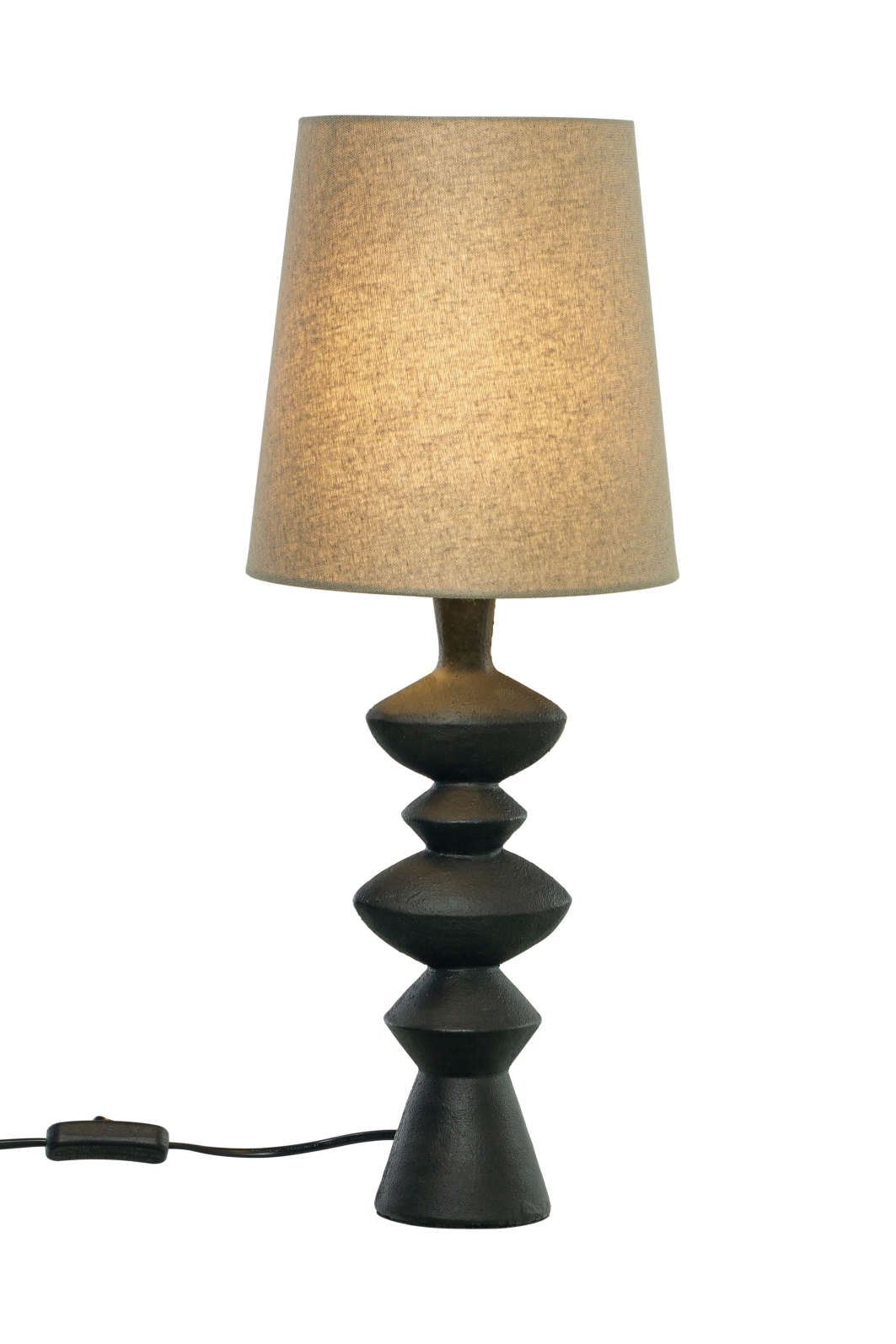 Nina bordslampa Svart/Naturvit- Aneta