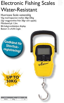 Wiggler Hurricane Digitalvåg 0-50kg Water Resistant ("vattentålig")