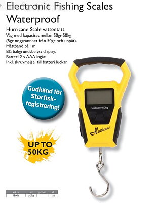 Wiggler Hurricane Digitalvåg 0-50kg Water Proof ("vattentät")