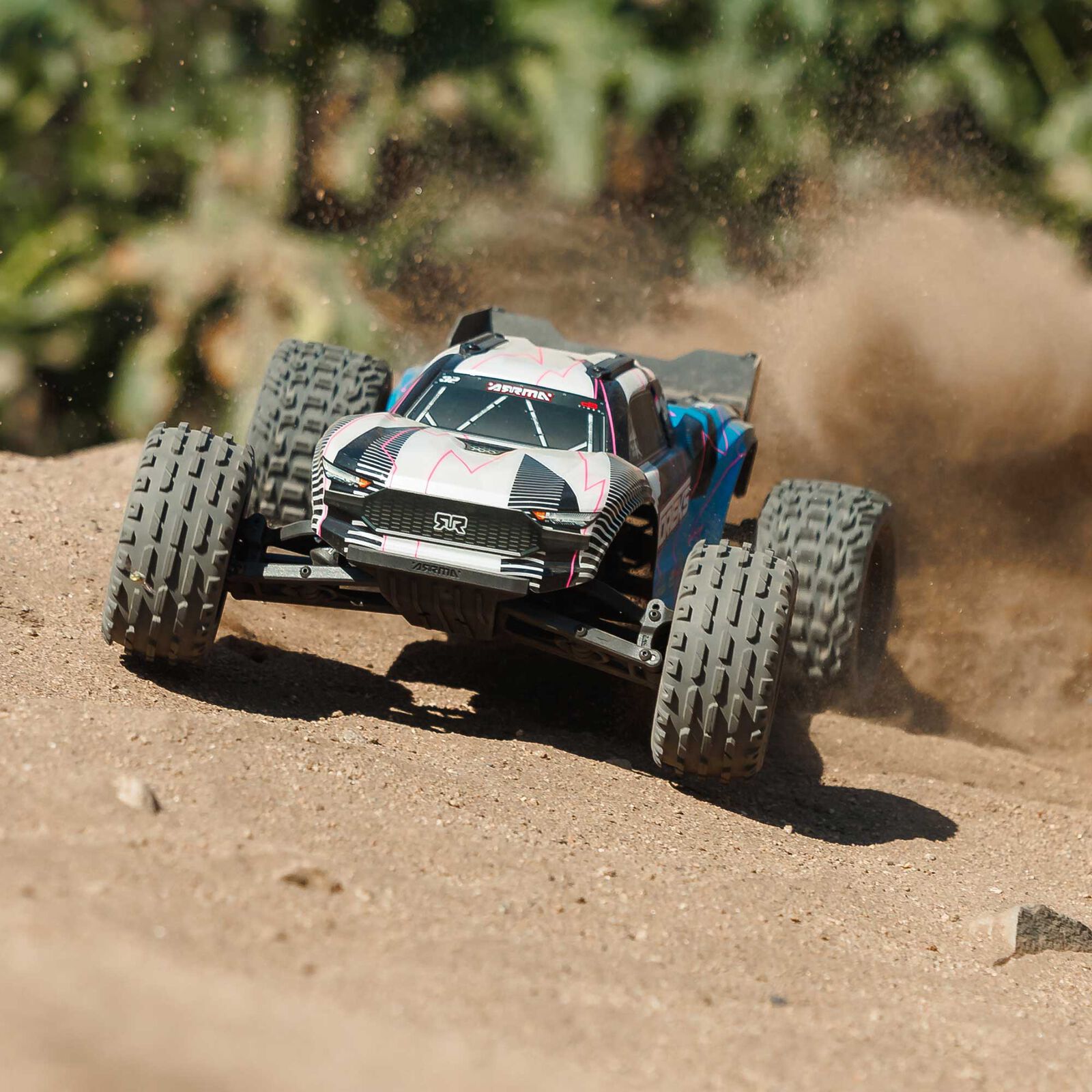 Arrma 1/10 VORTEKS MEGA 550 2WD Stadium Truck RTR, Blue - 4