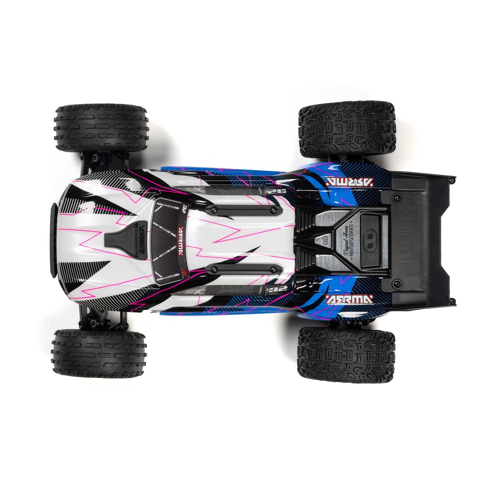Arrma 1/10 VORTEKS MEGA 550 2WD Stadium Truck RTR, Blue - 15