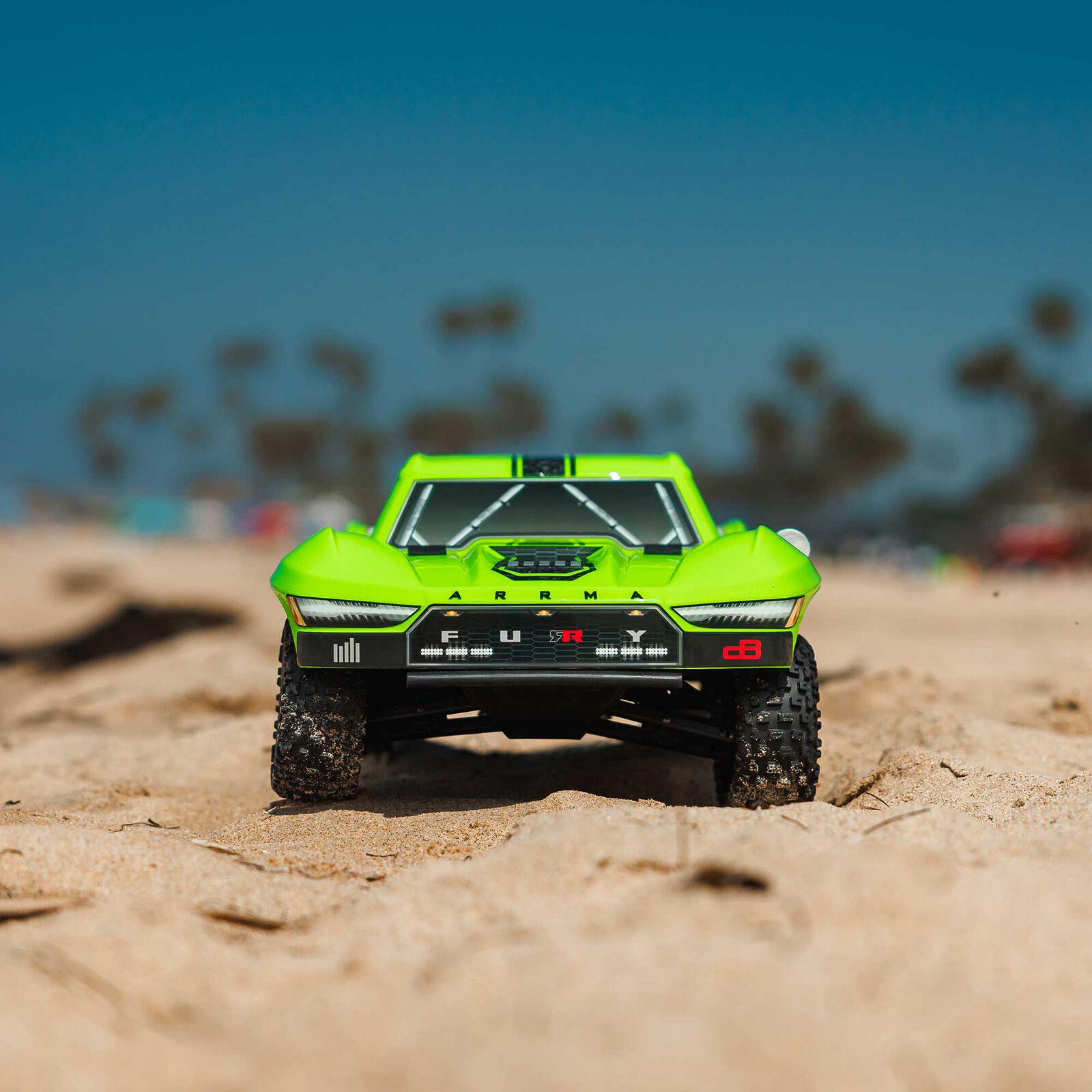 Arrma 1/10 FURY MEGA 550 2WD Short Course Truck RTR, Green - 14