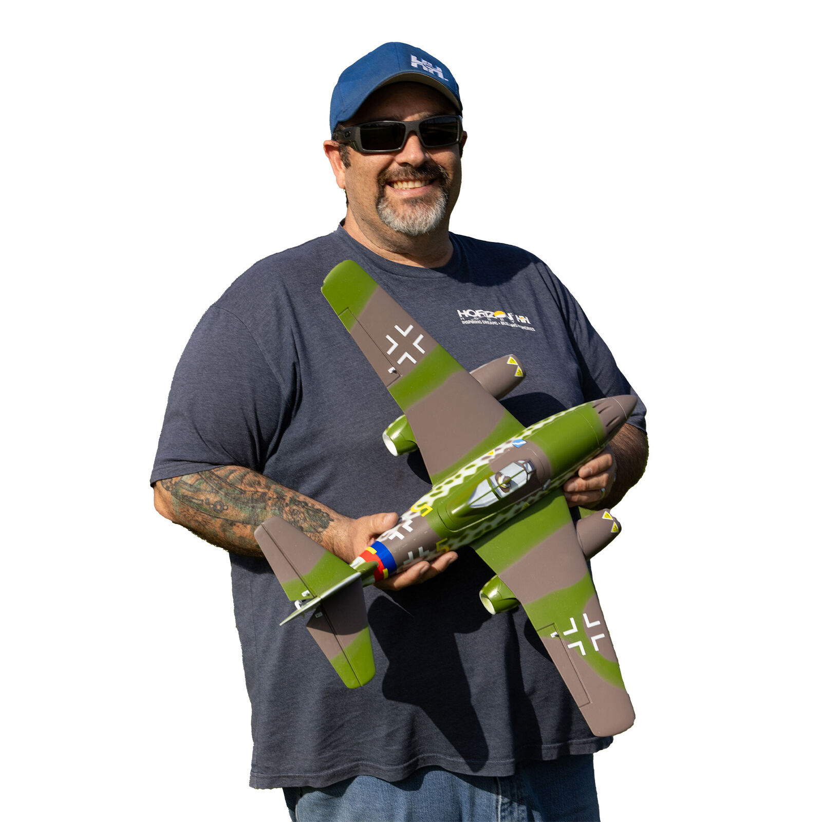 E-Flite UMX Me 262 30mm EDF Jet BNF Basic with AS3X and SAFE Select, 660mm - 27