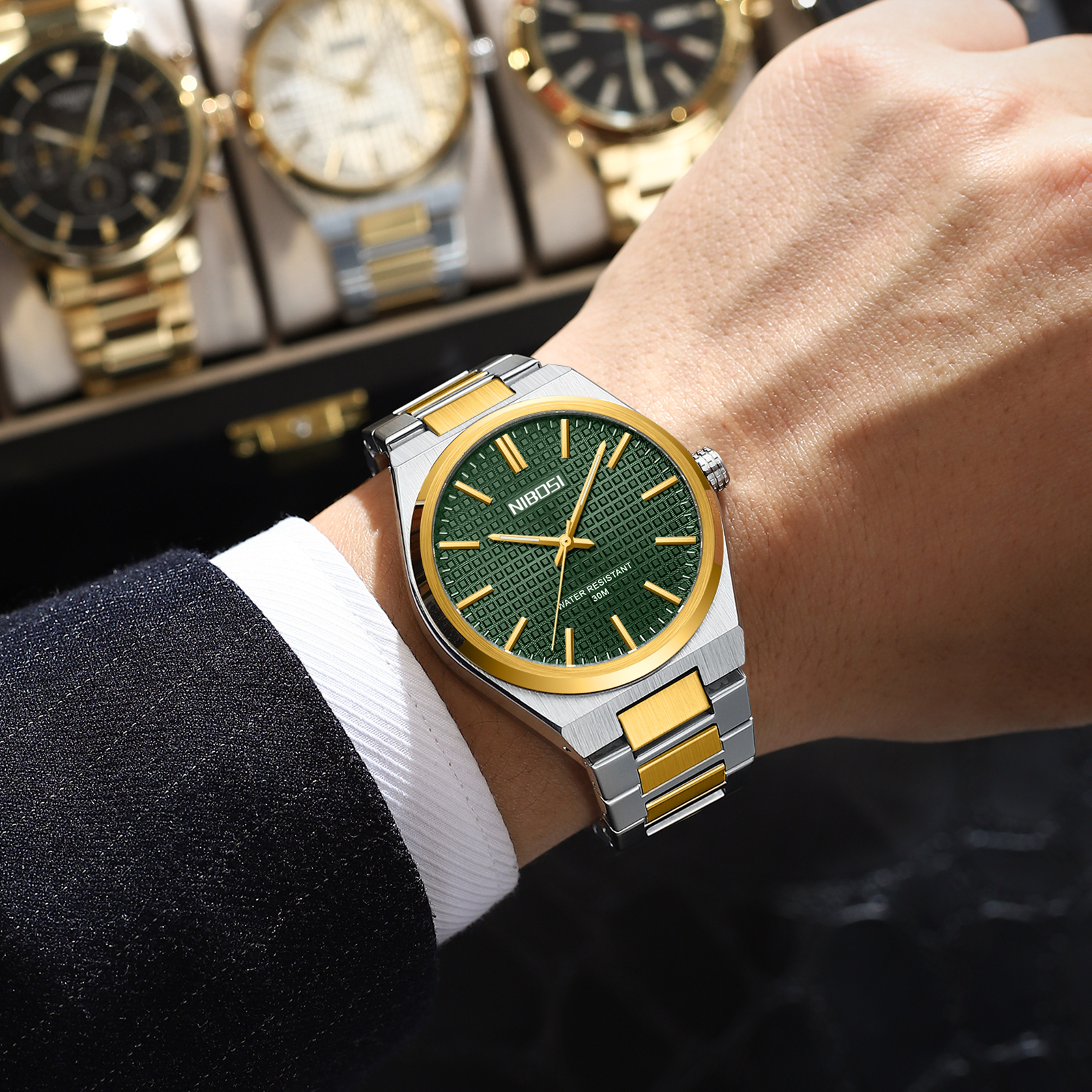 Nibosi Maestro Silver Gold Green - 12