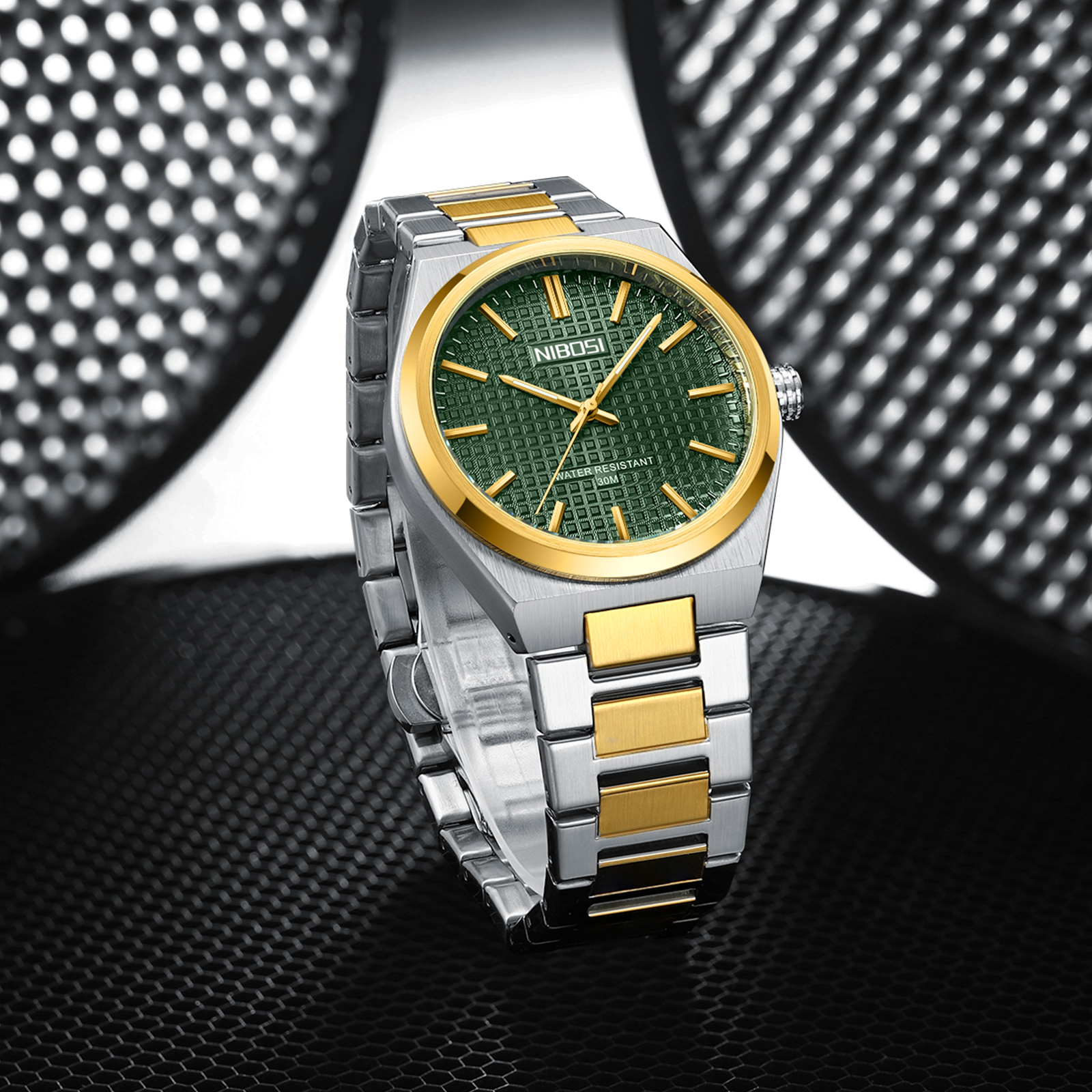 Nibosi Maestro Silver Gold Green - 8