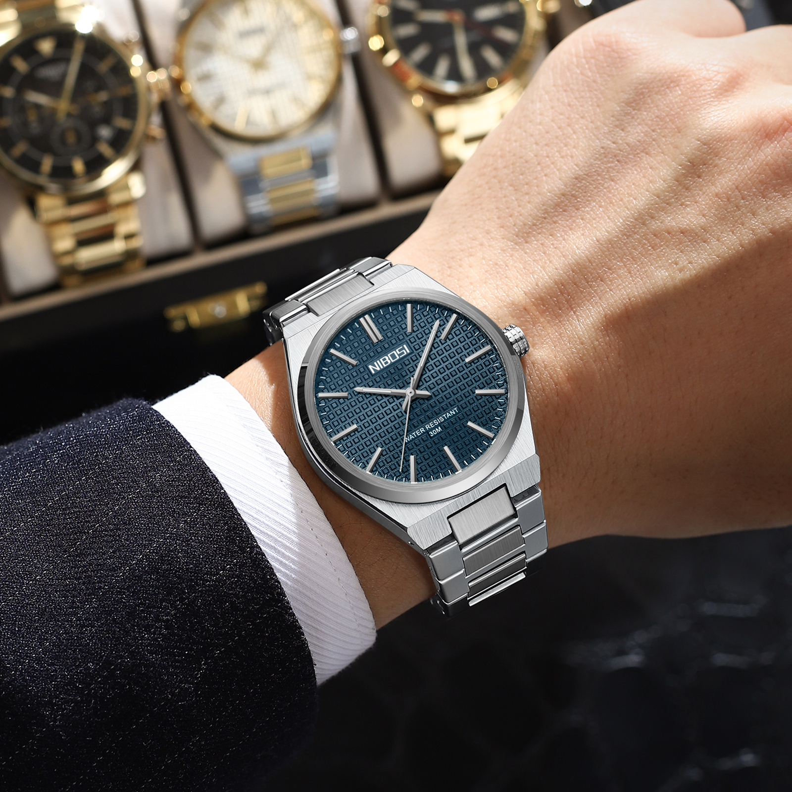 Nibosi Maestro Silver Blue - 12
