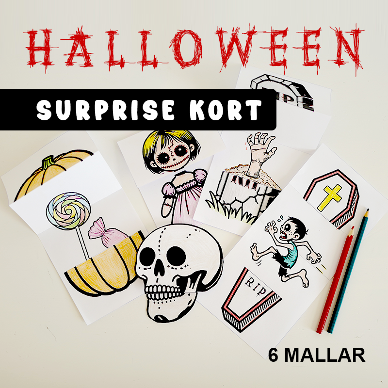 Halloweenpyssel - Surprise kort