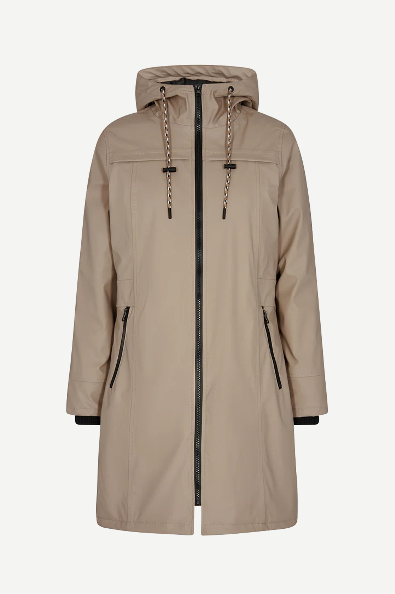 FREE/QUENT Water Repellent Rain Jacket Brown