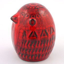 Mari Simmulson (1970) Modernistic Red Bird 8 cm (2)